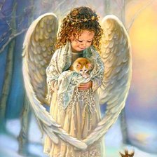 Схема вышивки «Ангел»