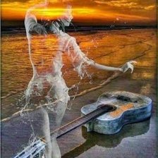 Схема вышивки «Закат солнца»