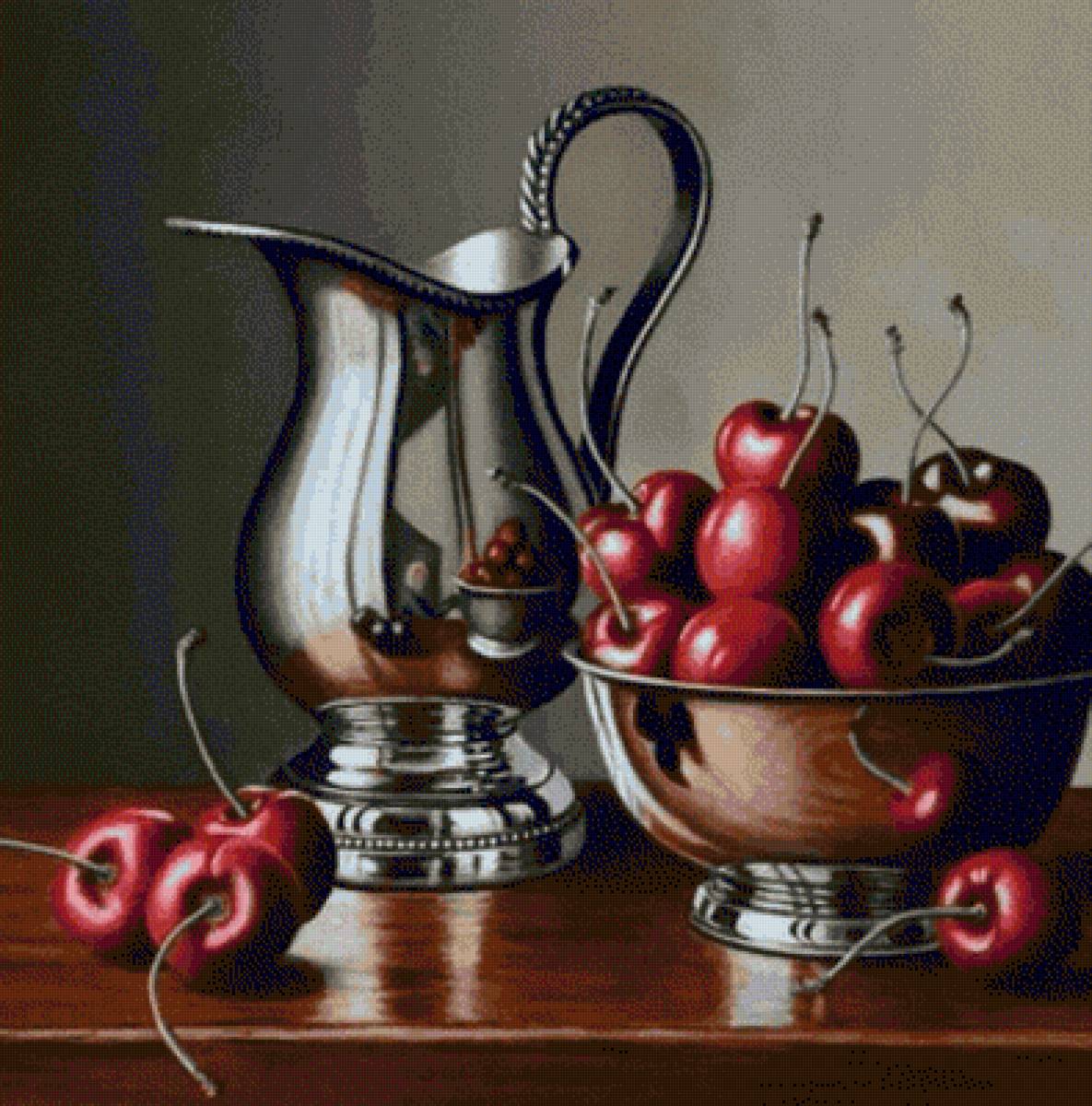 Jarra de platas con cuenco de picotas - предпросмотр