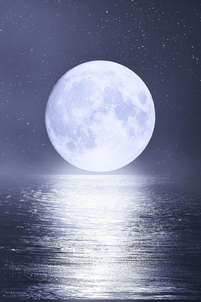 Полнолуние - луна, ночь, море - оригинал