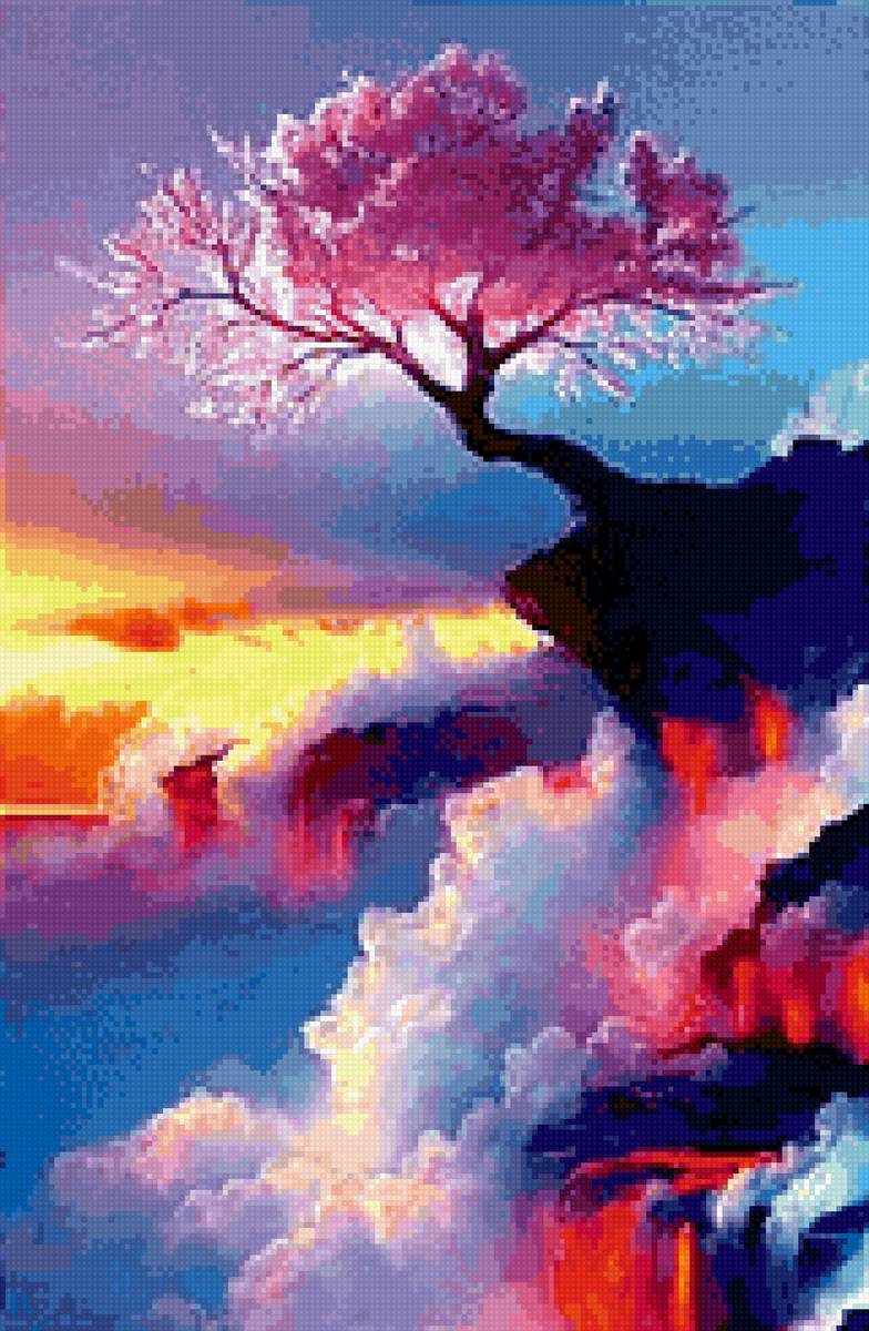 Сакура - природа, сакура, пейзаж, красивые - предпросмотр