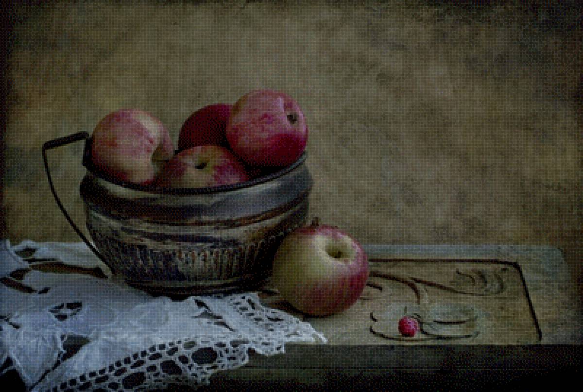 Яблоки - натюрморт, яблоки - предпросмотр