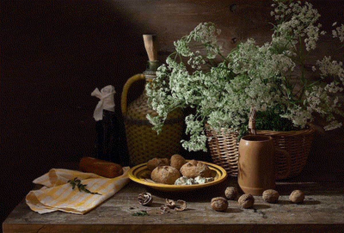 №2526619 - орехи, букет, цветы, натюрморт - предпросмотр