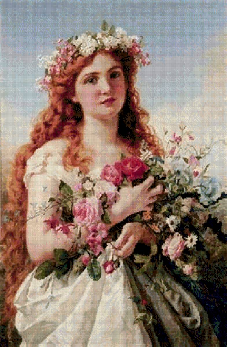 girl with red hair - предпросмотр