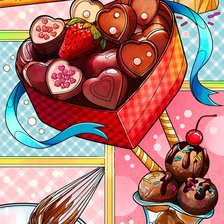 Схема вышивки «Сладости»