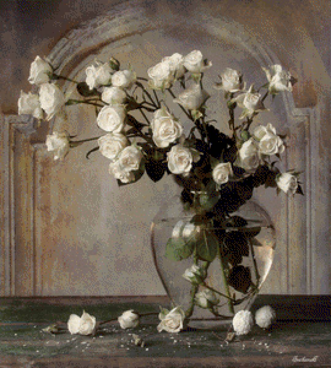 букет белых роз - букет белых роз - предпросмотр