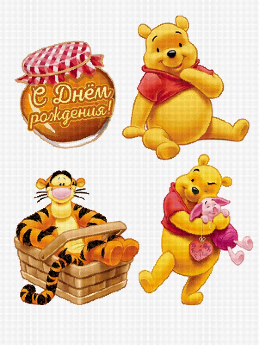 Винни пух - мед тигра медведь мультик - предпросмотр