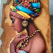 Схема вышивки «Mujer con traje típico»