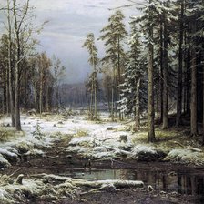 Схема вышивки «Шишкин И.И. Первый снег»