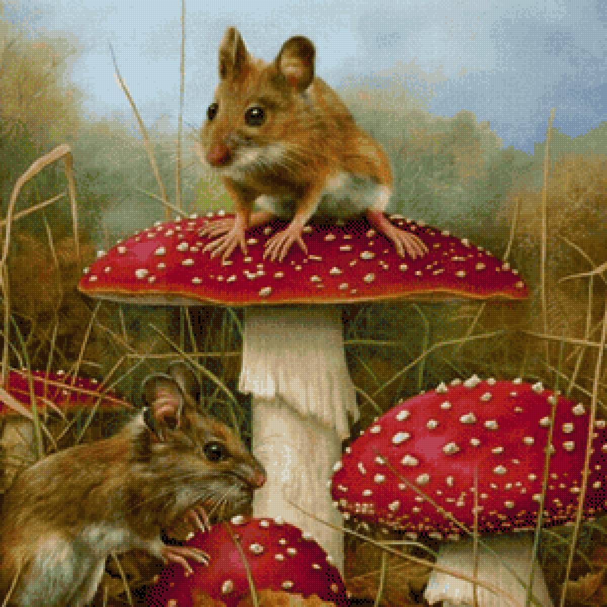 Мышки - мышки, грибы - предпросмотр