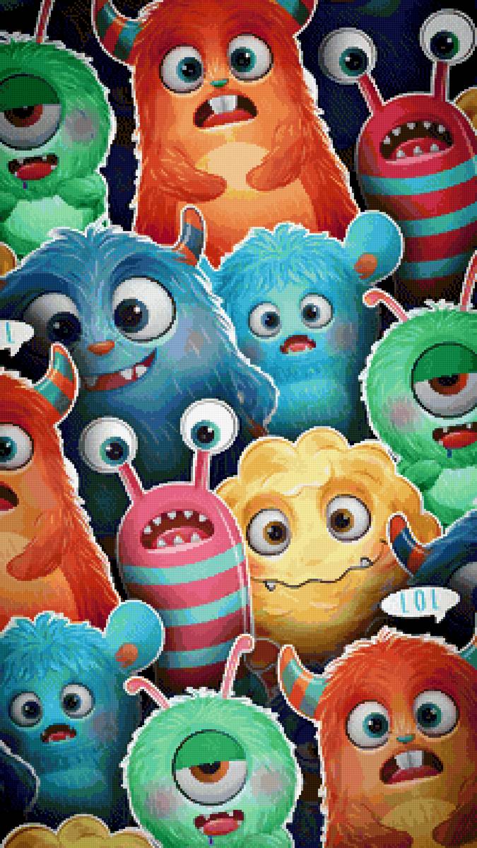 Монстрики - чудики монстрики мультики смешные - предпросмотр