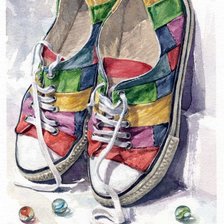 Схема вышивки «Любимая обувь»