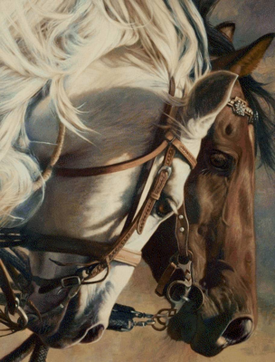 верность - картина, конь, животные, лошадь - предпросмотр