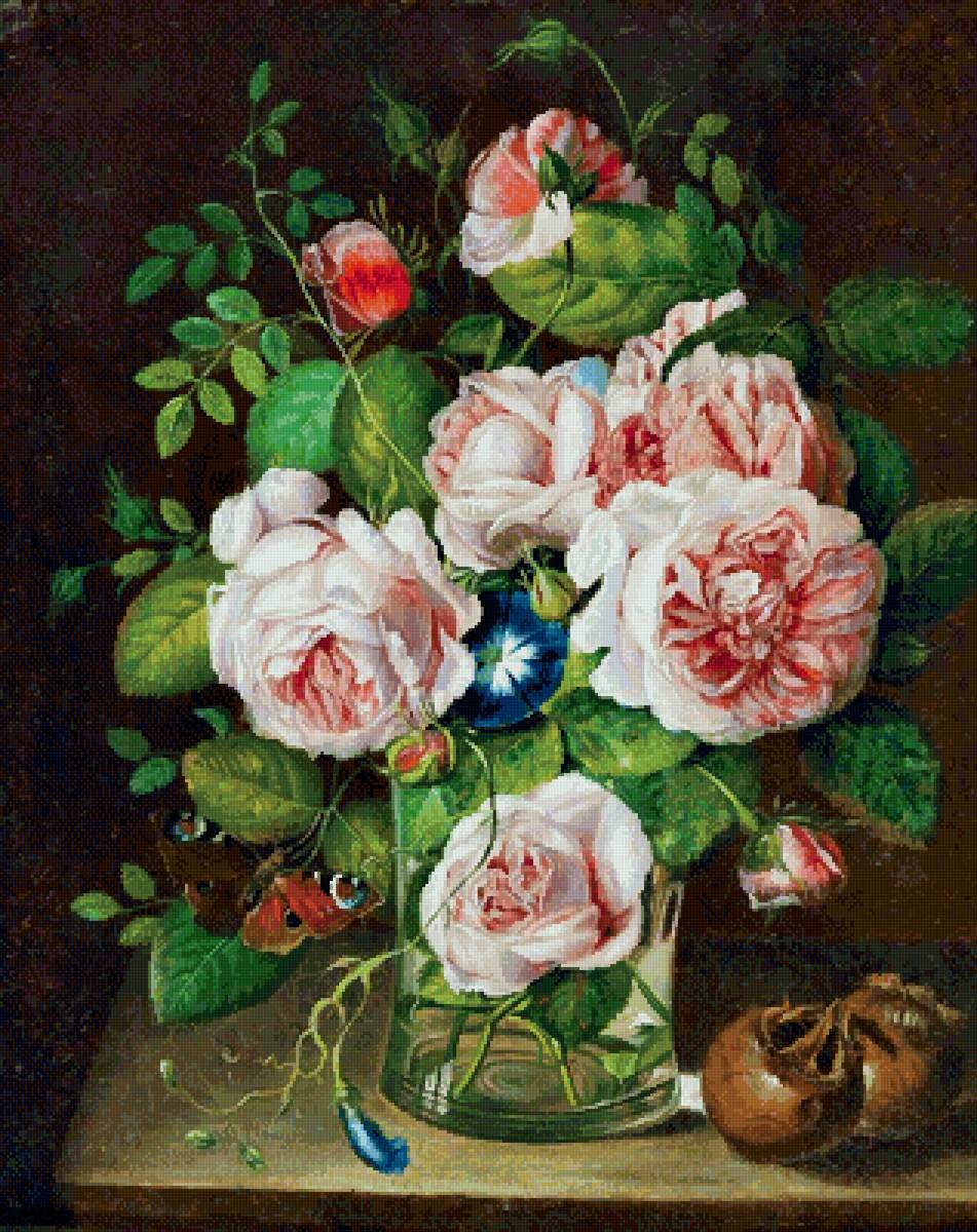 Букет. Худ. Йозеф Лауэр - букет, йозеф лауэр - предпросмотр