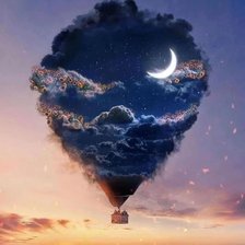 Схема вышивки «Воздушный шар»