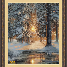 Схема вышивки «зимний сон»