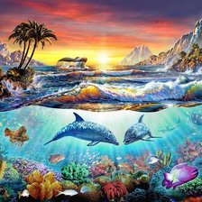 Схема вышивки «Под водой»