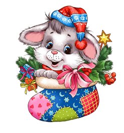 Новогодний зайка - оригинал