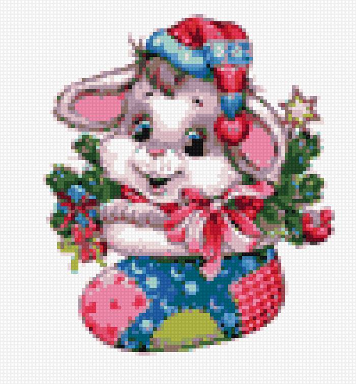 Новогодний зайка - предпросмотр