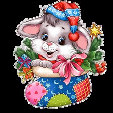 Новогодний зайка