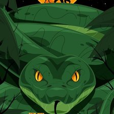 Схема вышивки «Бамбуковая гадюка»