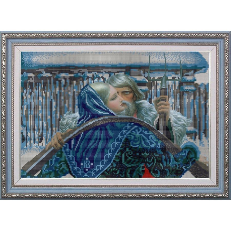 Встреча - девушка, встреча, мужчина, зима - оригинал