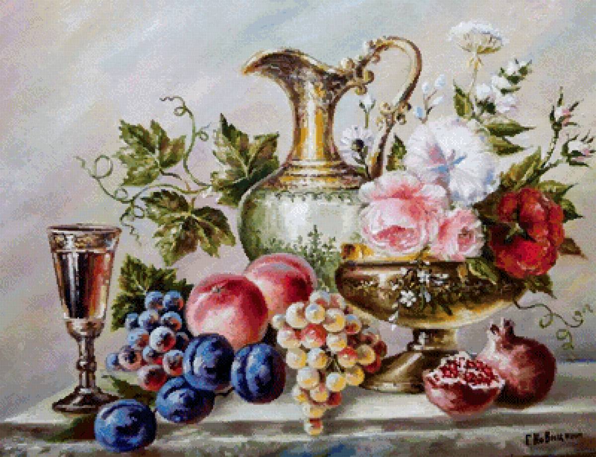 Натюрморт. Худ. Геннадий Новицкий - геннадий новицкий, натюрморт - предпросмотр