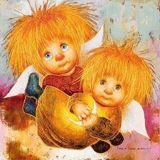 Схема вышивки «Солнечные ангелы»