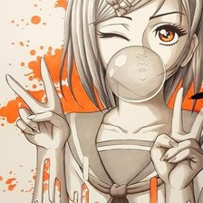 Схема вышивки «Школьница»