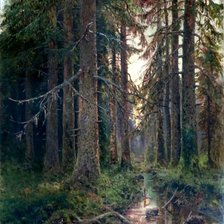 Схема вышивки «лесная чаща»