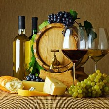 Схема вышивки «вино и виноград»