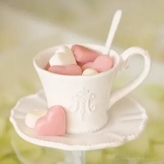 Кружка с маршмелоу - маршмелоу, сердечки, кружка - оригинал