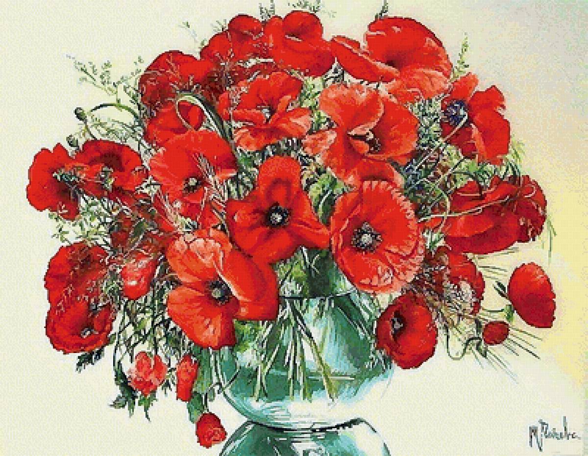 Букет. Худ. Татьяна Чачева - татьяна чачева, букет - предпросмотр