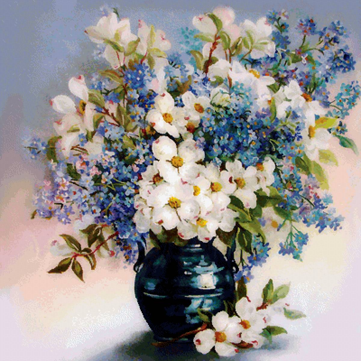 Букет. Худ. Татьяна Чачева - букет, татьяна чачева - предпросмотр