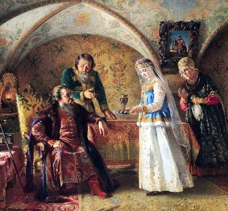 Константин Егорович Маковский. Поцелуйный обряд - обряд, 16 век, русские, живопись, русский, константин маковский - оригинал