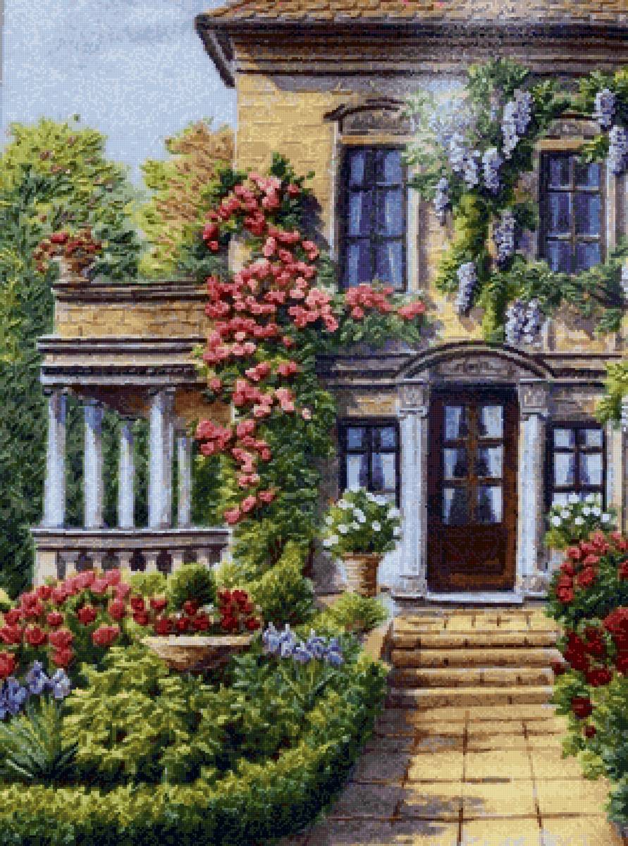 Дом мечты - дом, мечта, сад, цветы - предпросмотр