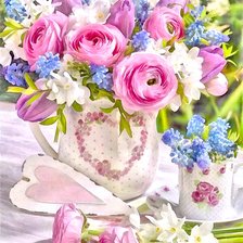 Схема вышивки «Цветы»