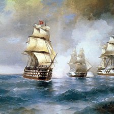 Схема вышивки «Бриг»