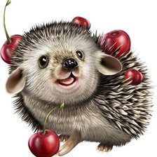 Схема вышивки «Ёжик»