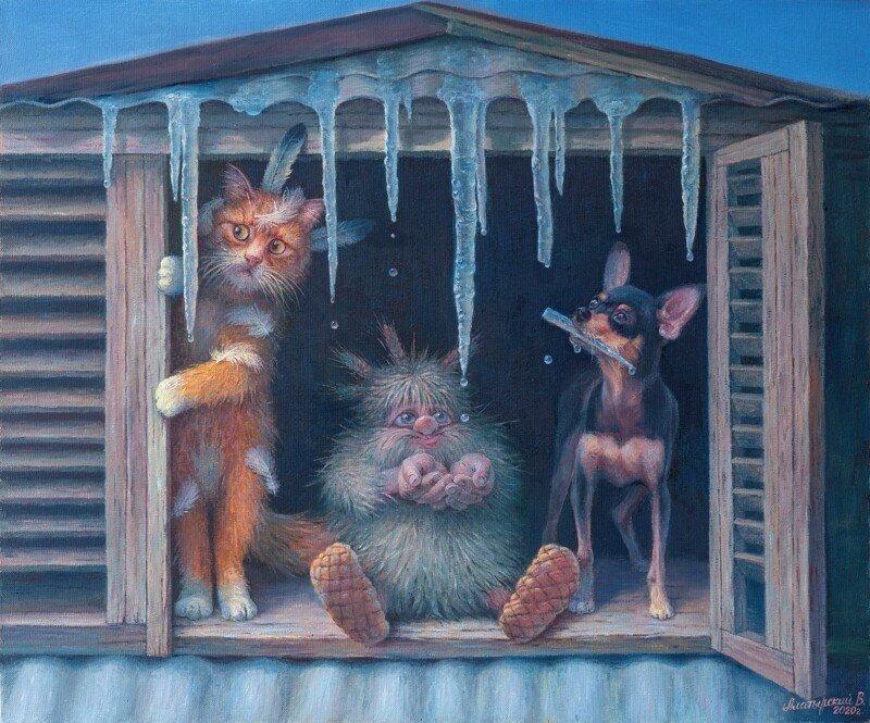 Весна Кота - кот, чеширко, дневник домового, алатырский - оригинал