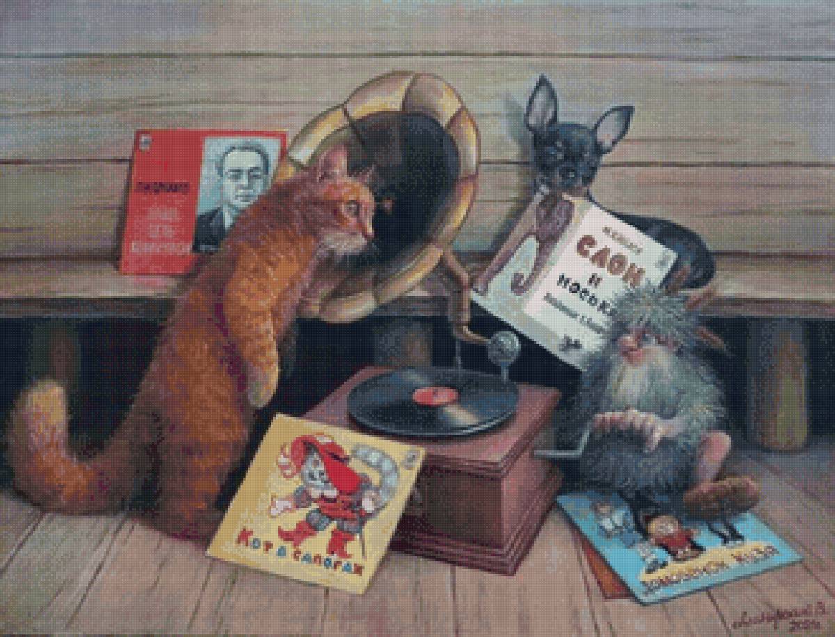 Кот и патефон - дневник домового, алатырский, кот, чеширко - предпросмотр