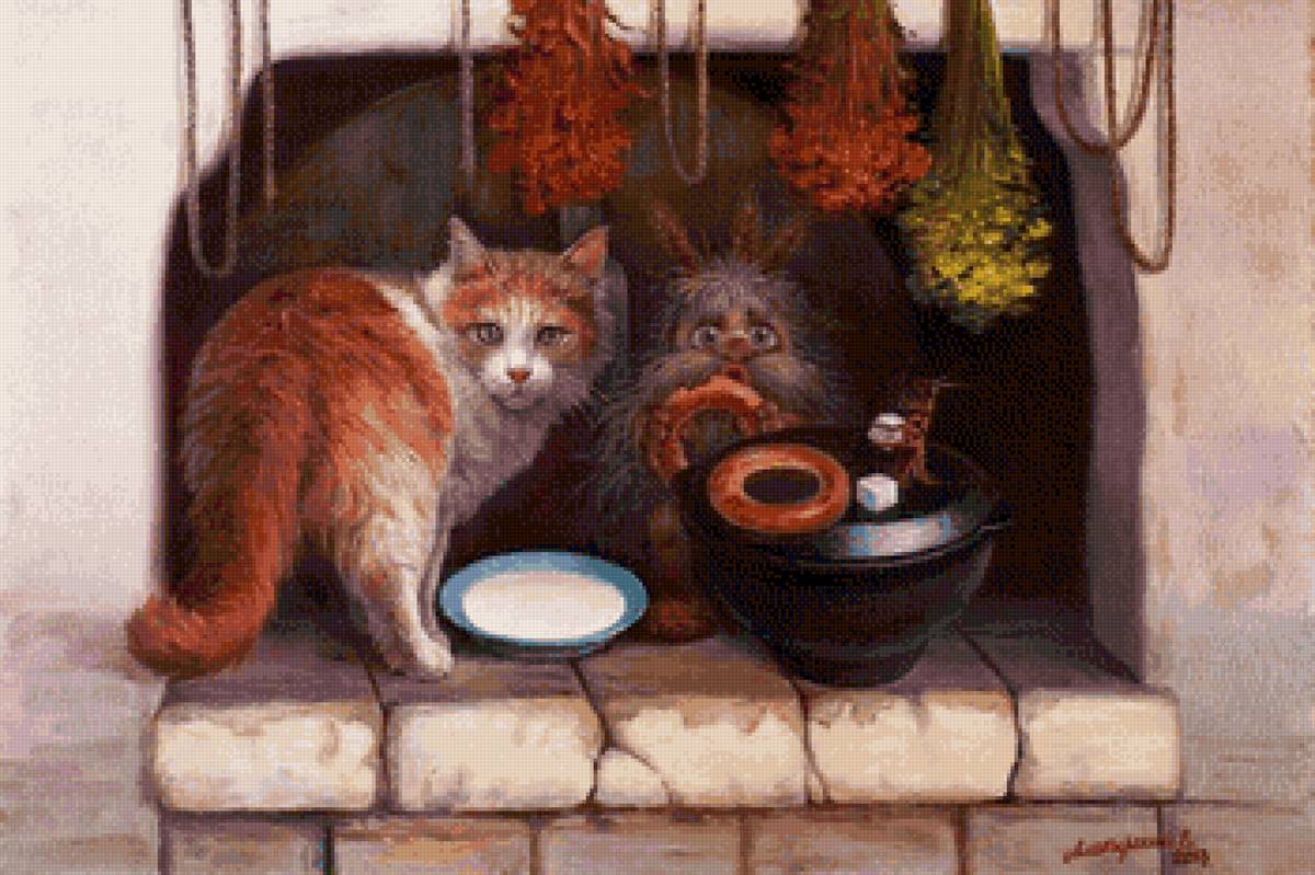 Кот и Домовой - алатырский, кот, чеширко, дневник домового - предпросмотр