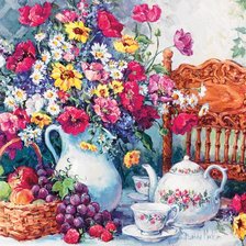 Схема вышивки «Барбара Мок. Натюрморт»
