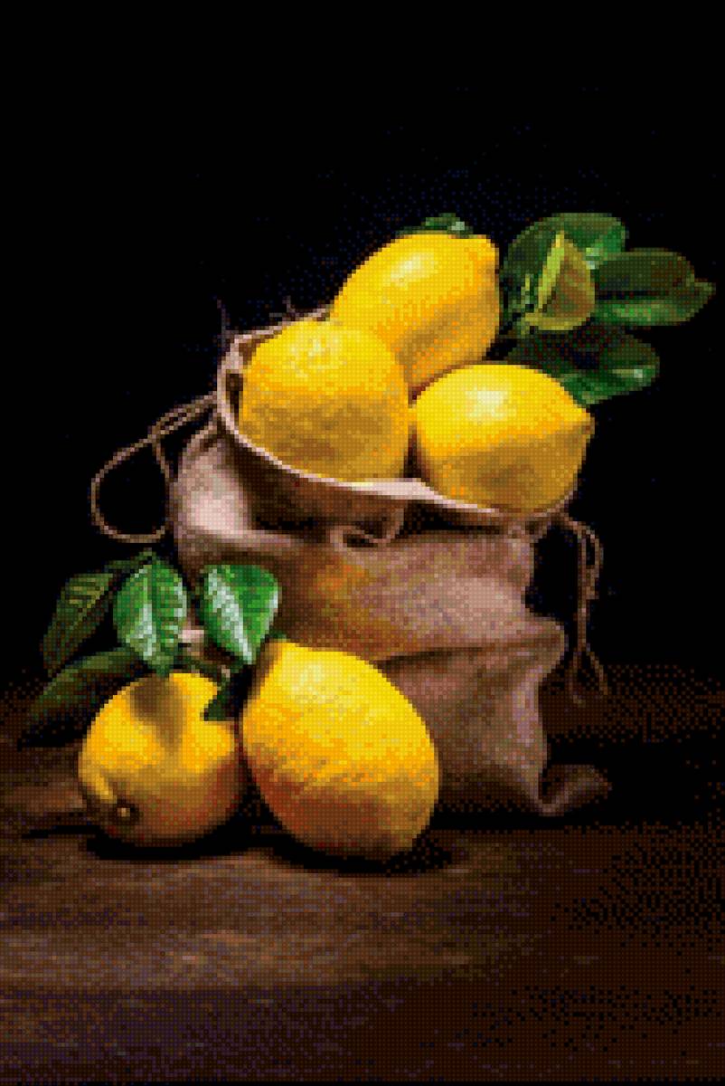 Натюрморт - лимон, натюрморт - предпросмотр