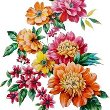 Оригинал схемы вышивки «цветы» (№2536129)