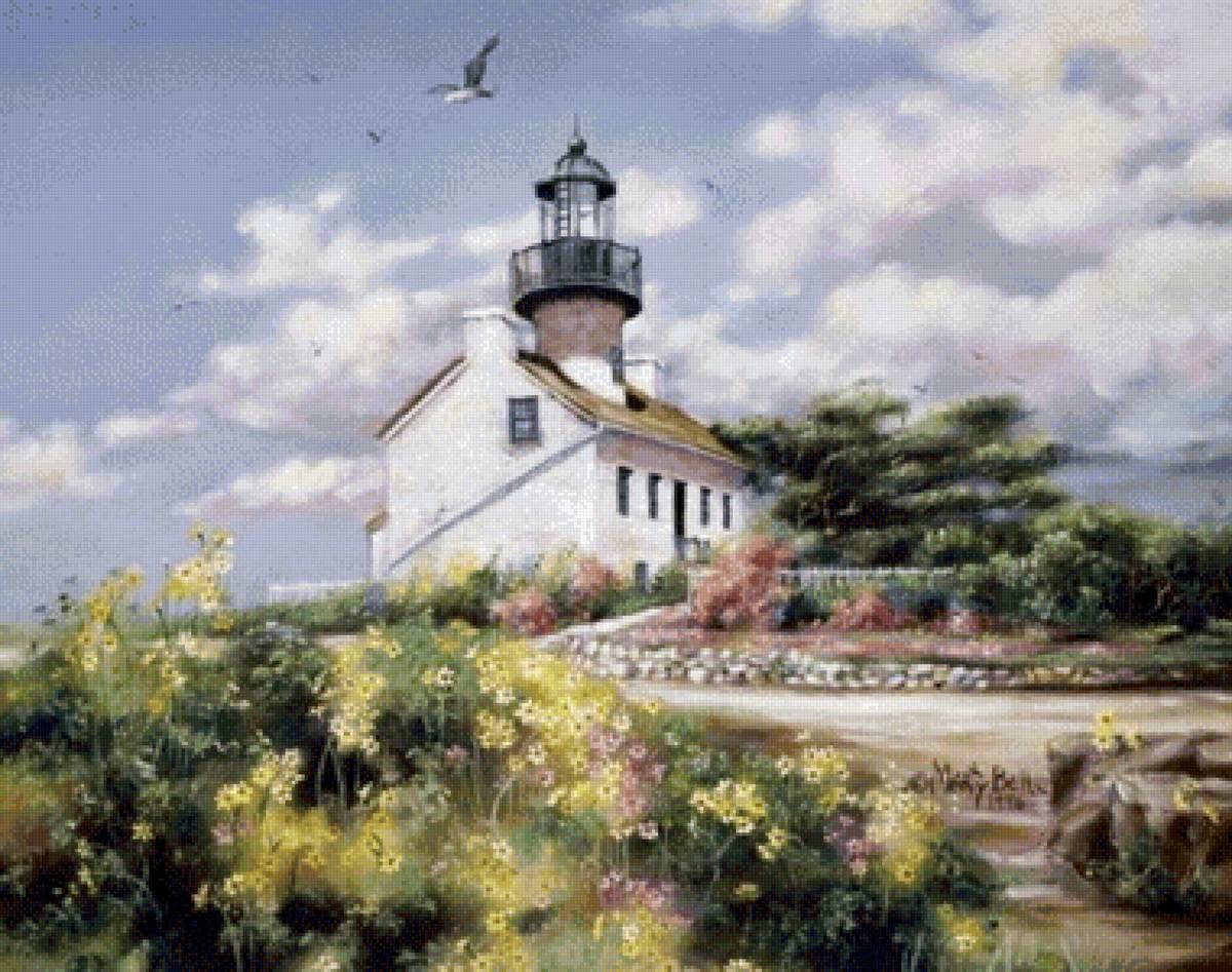 Маяк - домик, марти белл, маяк, природа - предпросмотр