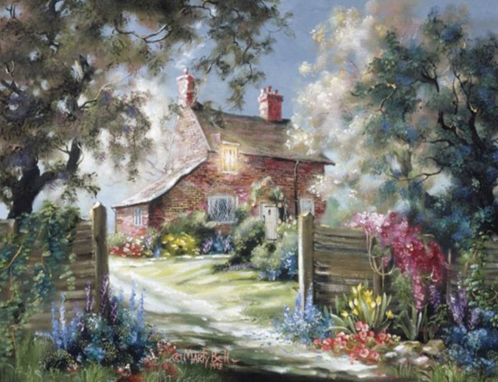 Сказочный домик - марти белл, домик, природа - оригинал