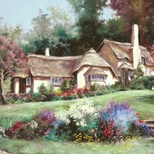 Схема вышивки «Домик»