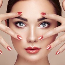 Схема вышивки «Девушка»