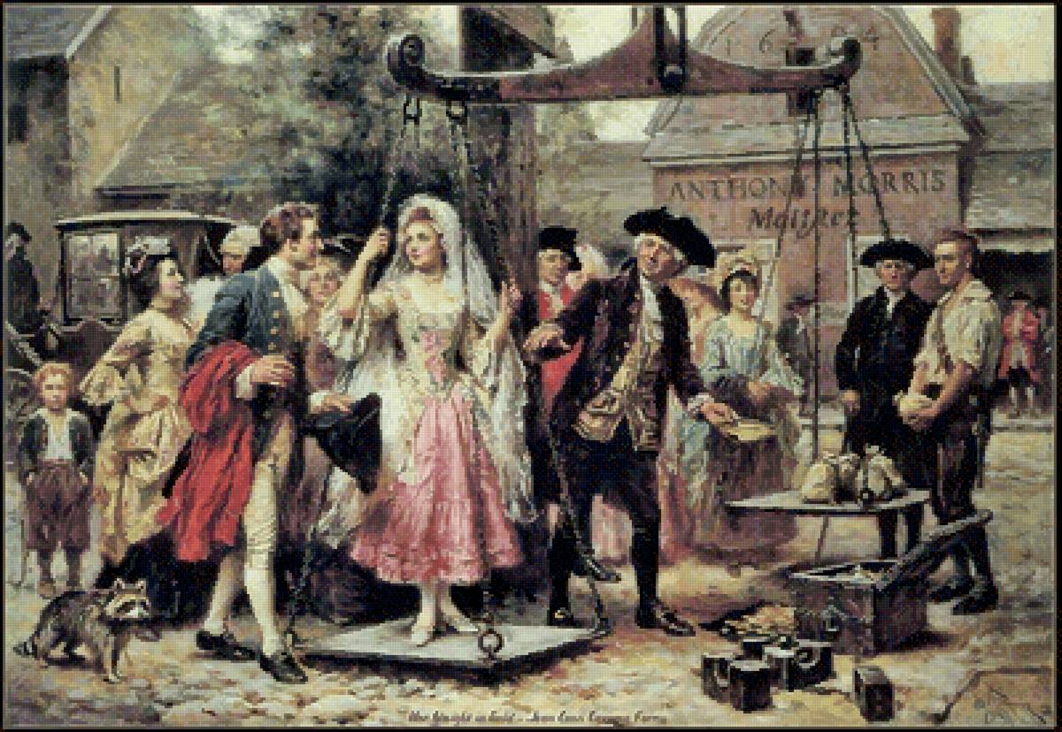 Жан Леон Феррис. Выкуп невесты - выкуп, пара, любовь, невеста, свадьба, жан леон жером феррис - предпросмотр